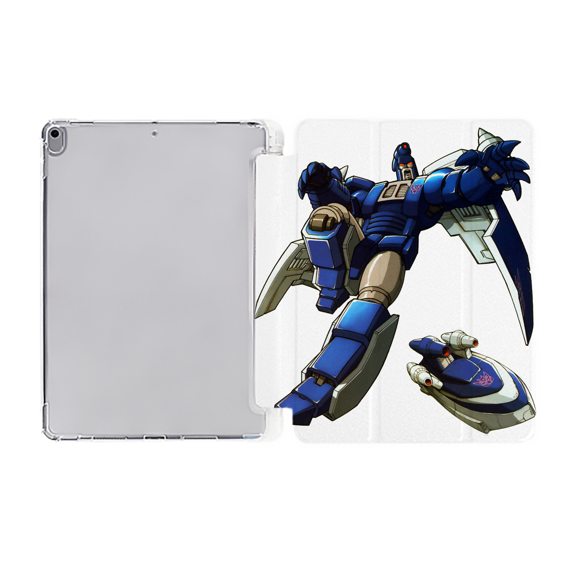 （画像用）  IPad ケース ペン収納付き 三つ折りスタンド PUレザー×シリコン 対応機種9.5/10.5/10.9インチ